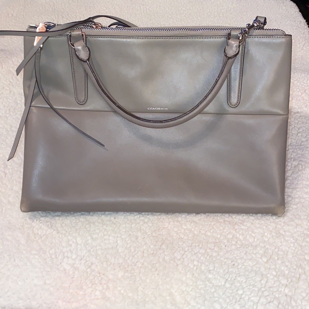 Coach Gray Borough Bag in Retro Tan Leather